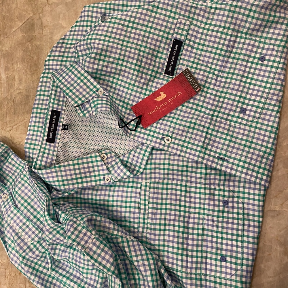 Southern Marsh Long sleeve fishing button down